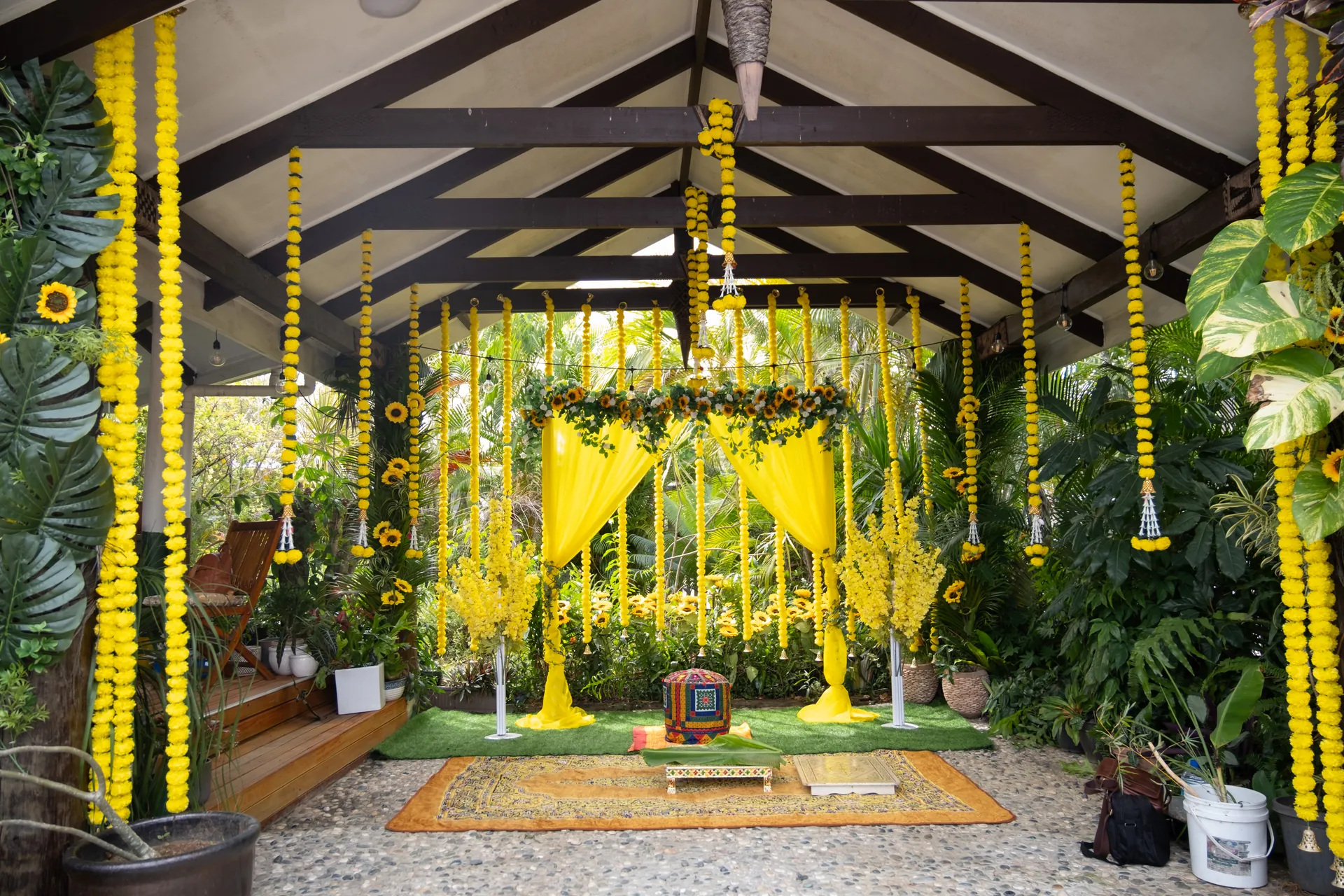 Indian wedding mandap in Fiji