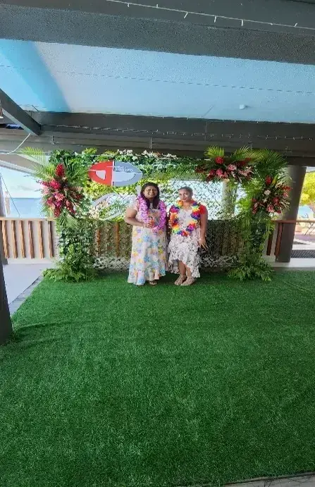 Bride and groom portrait in an island setting — 009