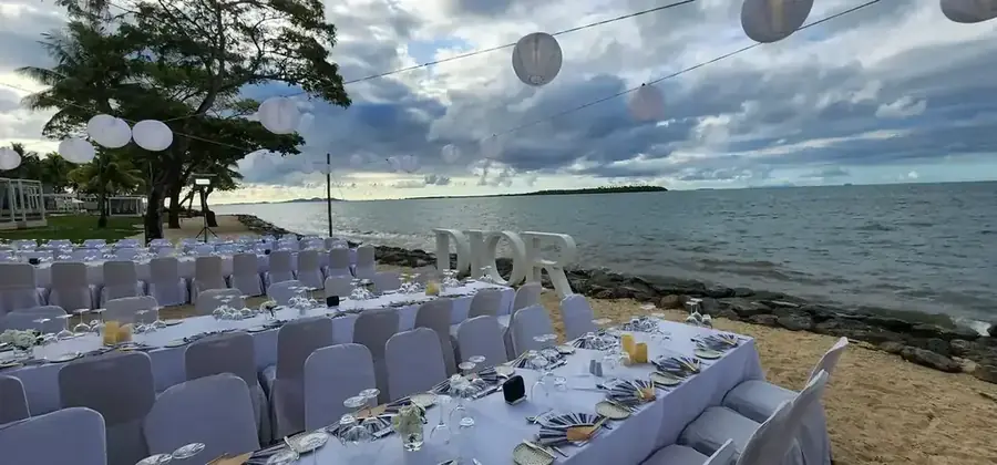 Branded corporate celebration and tablescape in Fiji — 043