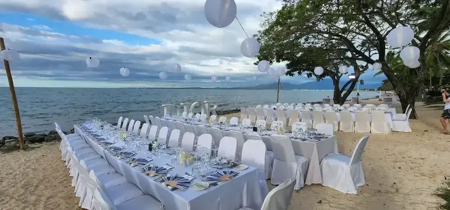 Branded corporate celebration and tablescape in Fiji — 058
