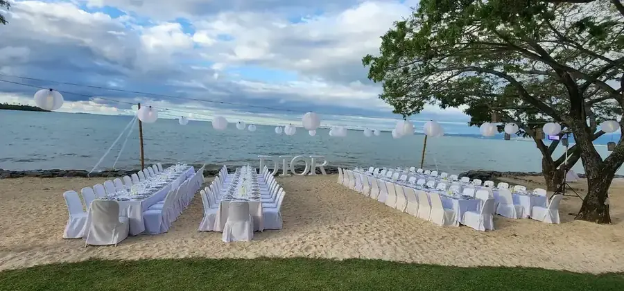Branded corporate celebration and tablescape in Fiji — 068