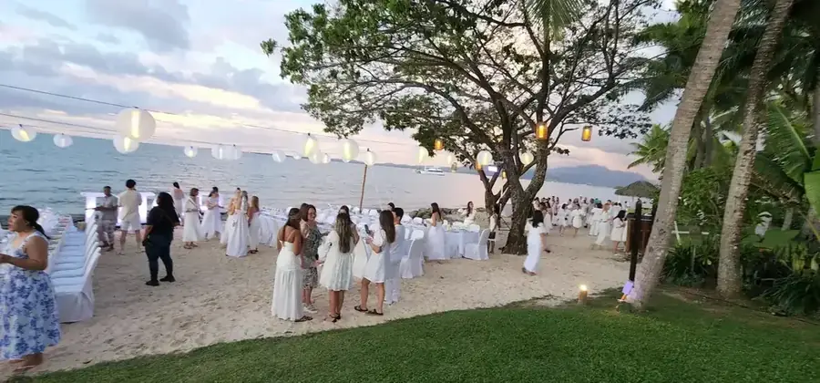 Branded corporate celebration and tablescape in Fiji — 078