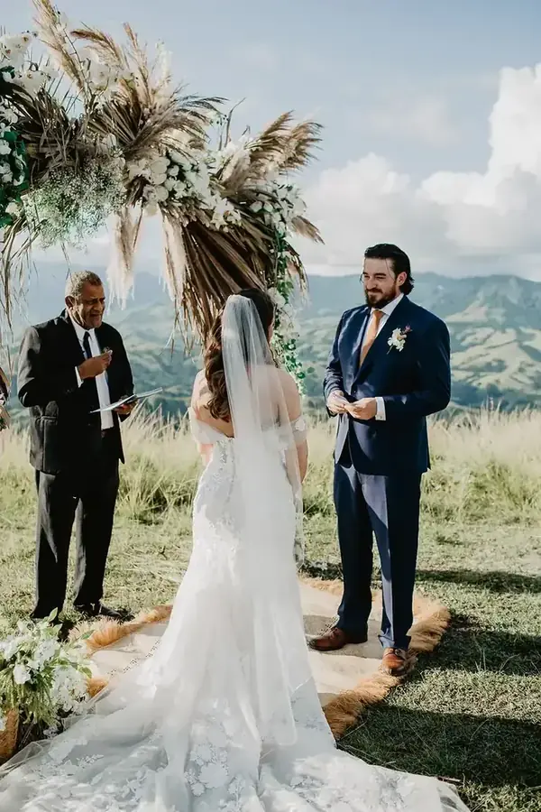 Romantic Fiji wedding couple portrait — 026