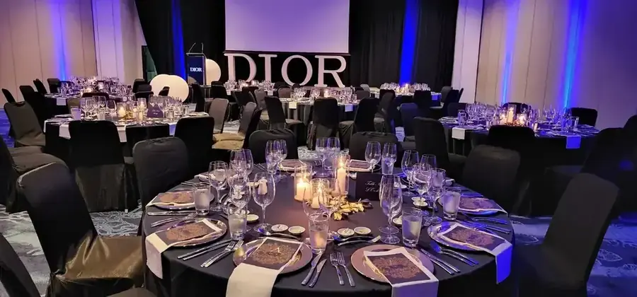 Branded corporate celebration and tablescape in Fiji — 083