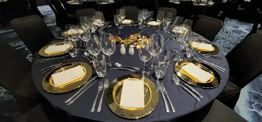 Branded corporate celebration and tablescape in Fiji — 143