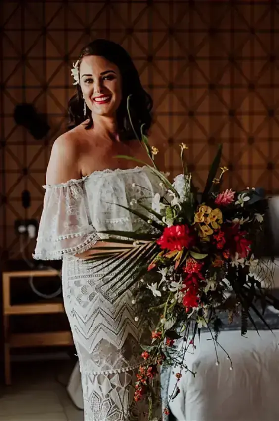 Joyful Fiji wedding couple moment — 065