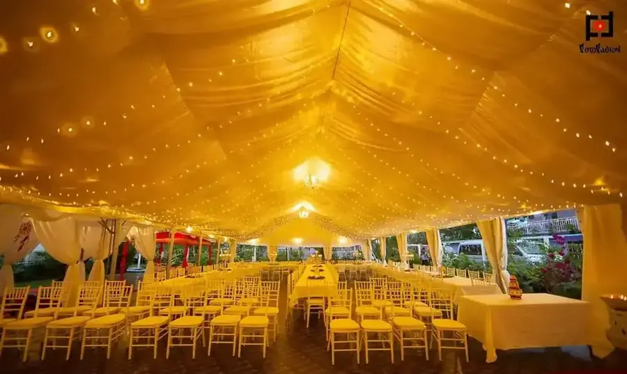 Garden and resort wedding setting in Fiji — 055