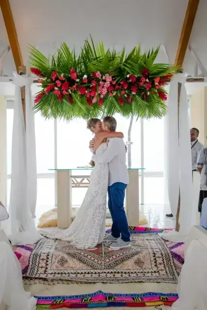 Fiji wedding tablescape and décor — 107