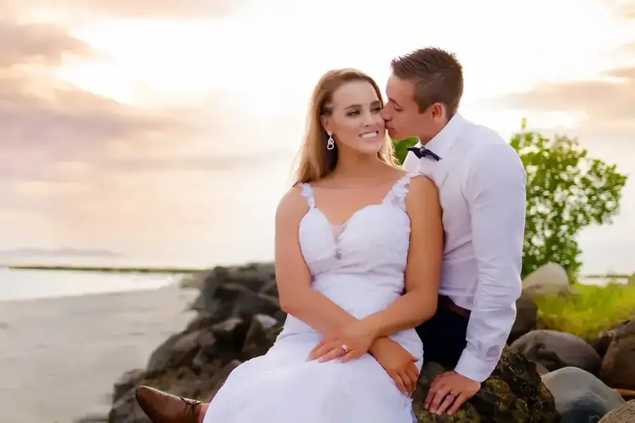 Newlywed moment at a Fiji destination wedding — 107