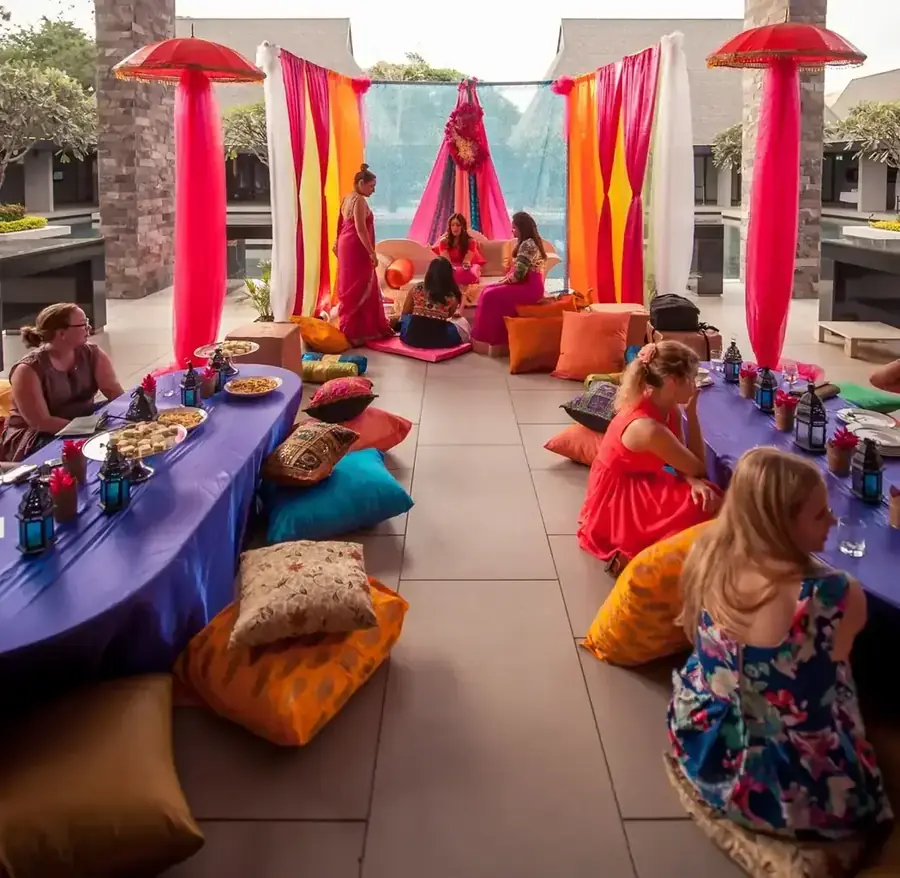 Multicultural wedding moment in Fiji — 085