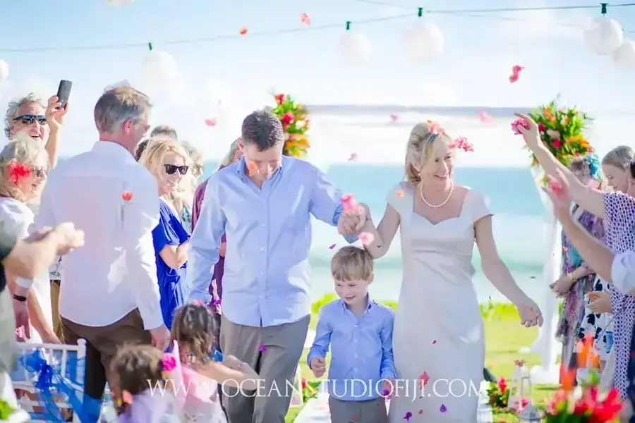 Fiji destination wedding ceremony setting — 058