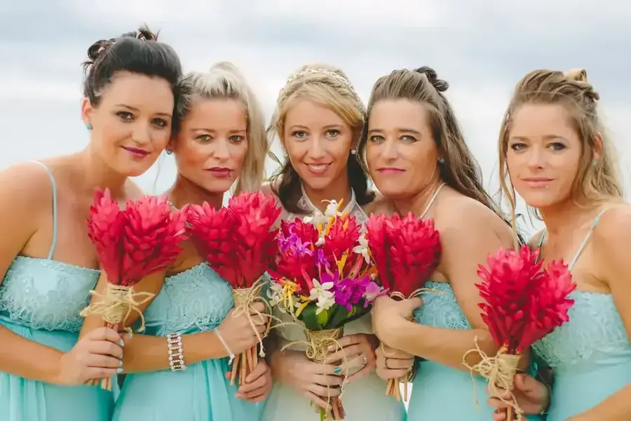 Paradise Bride couple celebration in Fiji — 123