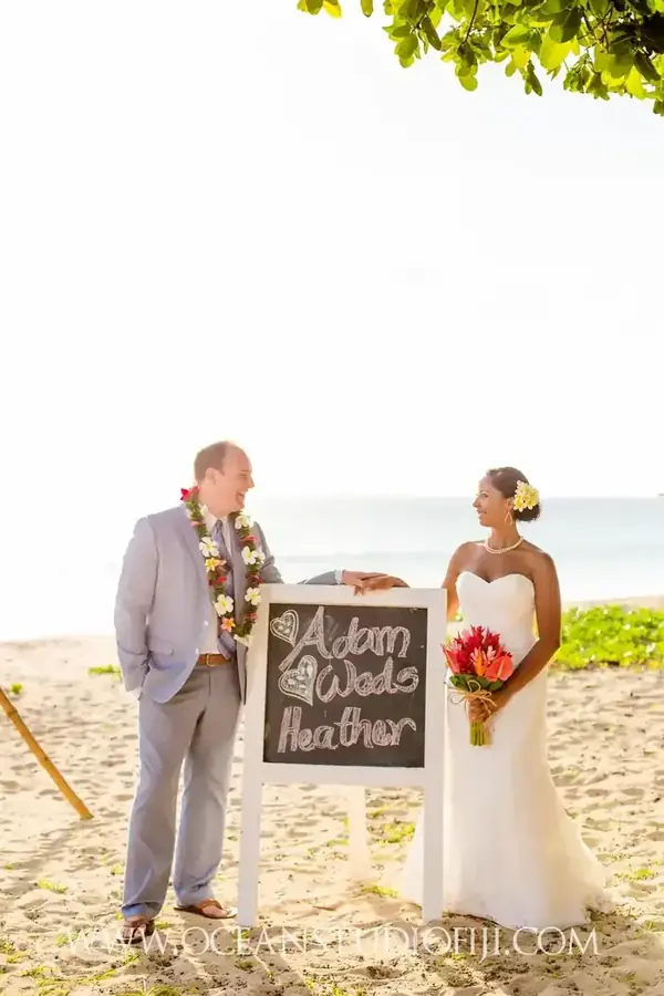 Newlywed moment at a Fiji destination wedding — 127