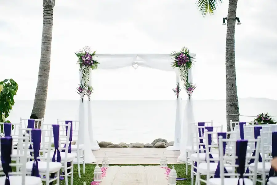 Fiji destination wedding ceremony setting — 063